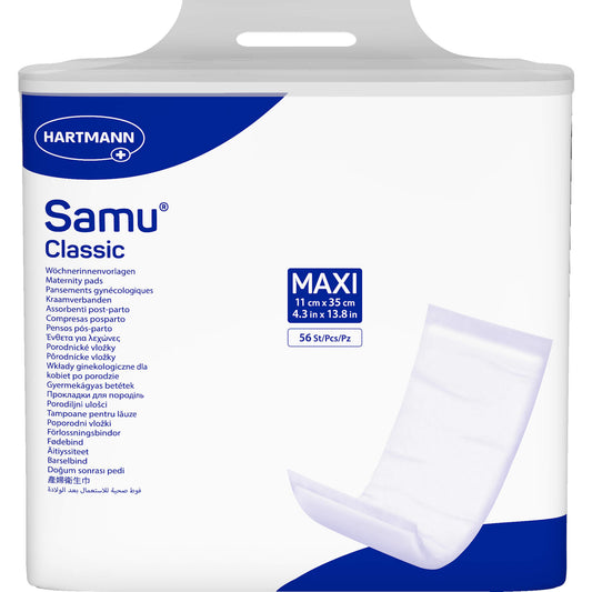 SAMU Wöchnerinnen Vorlagen Classic maxi 11x35 cm 56 St