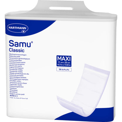 SAMU Wöchnerinnen Vorlagen Classic maxi 11x35 cm 56 St