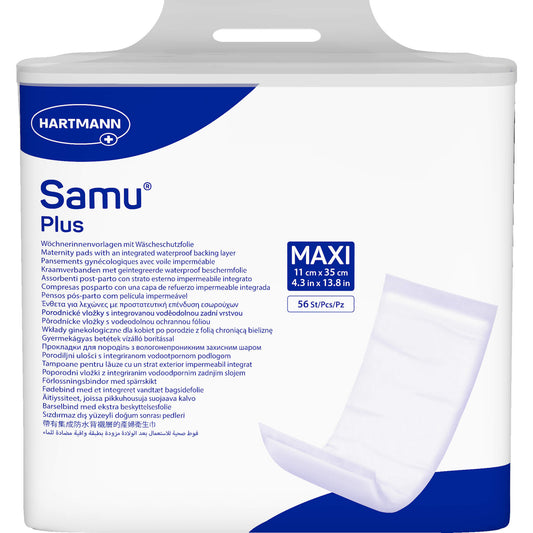 SAMU Wöchnerinnen Vorlagen Plus maxi 11x35 cm 56 St