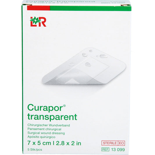 CURAPOR Wundverband steril transparent 5x7 cm 5 St