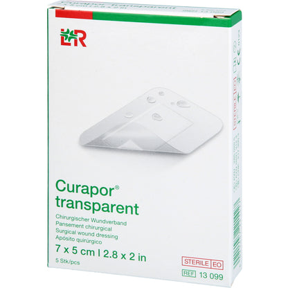 CURAPOR Wundverband steril transparent 5x7 cm 5 St