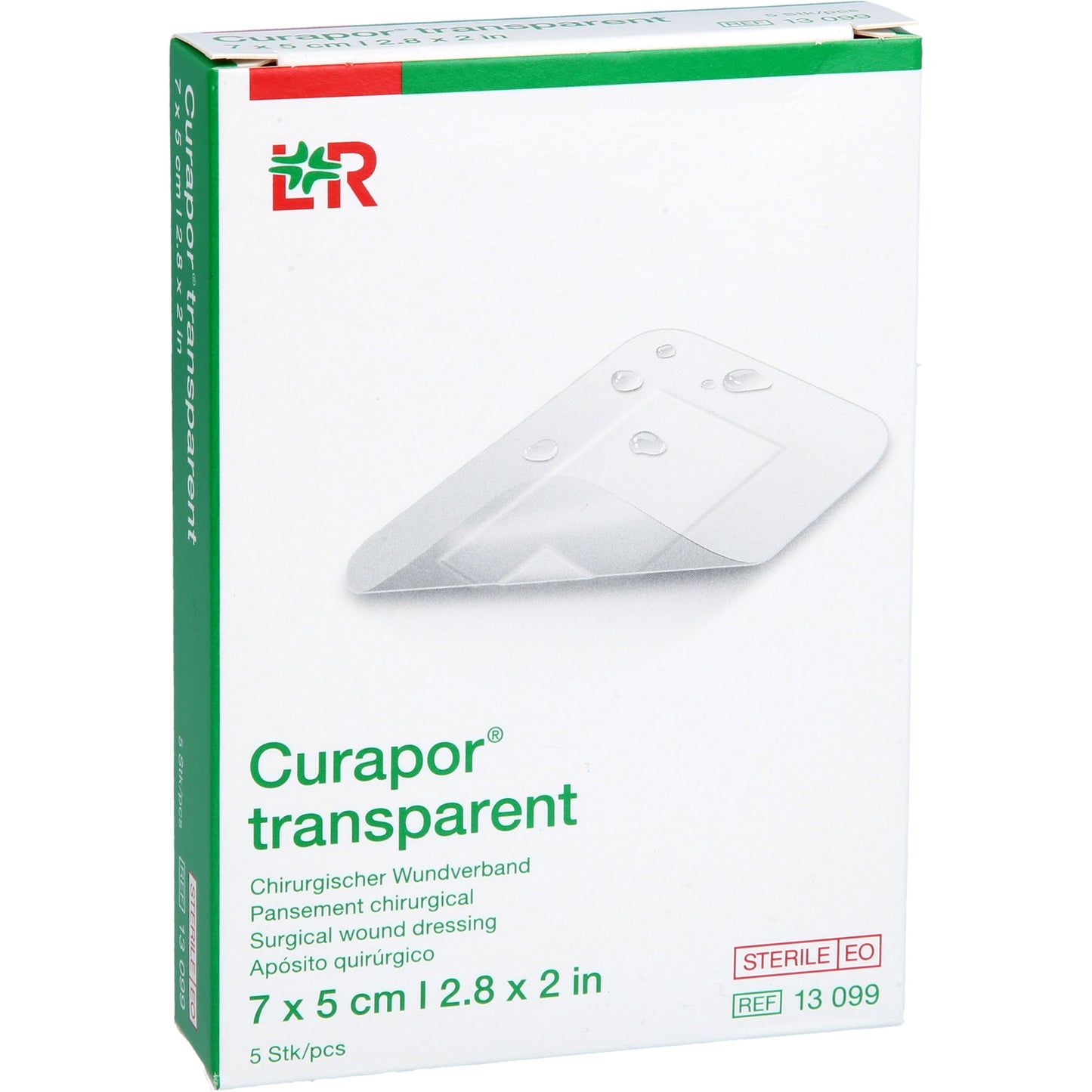 CURAPOR Wundverband steril transparent 5x7 cm 5 St