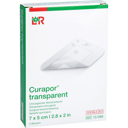CURAPOR Wundverband steril transparent 5x7 cm 5 St