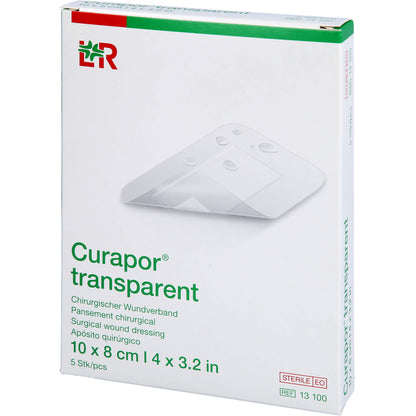 CURAPOR Wundverband steril transparent 8x10 cm 5 St
