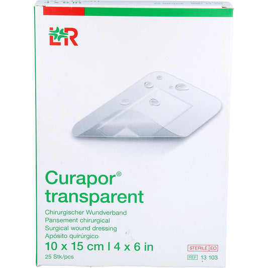 CURAPOR Wundverband steril transparent 10x15 cm 25 St