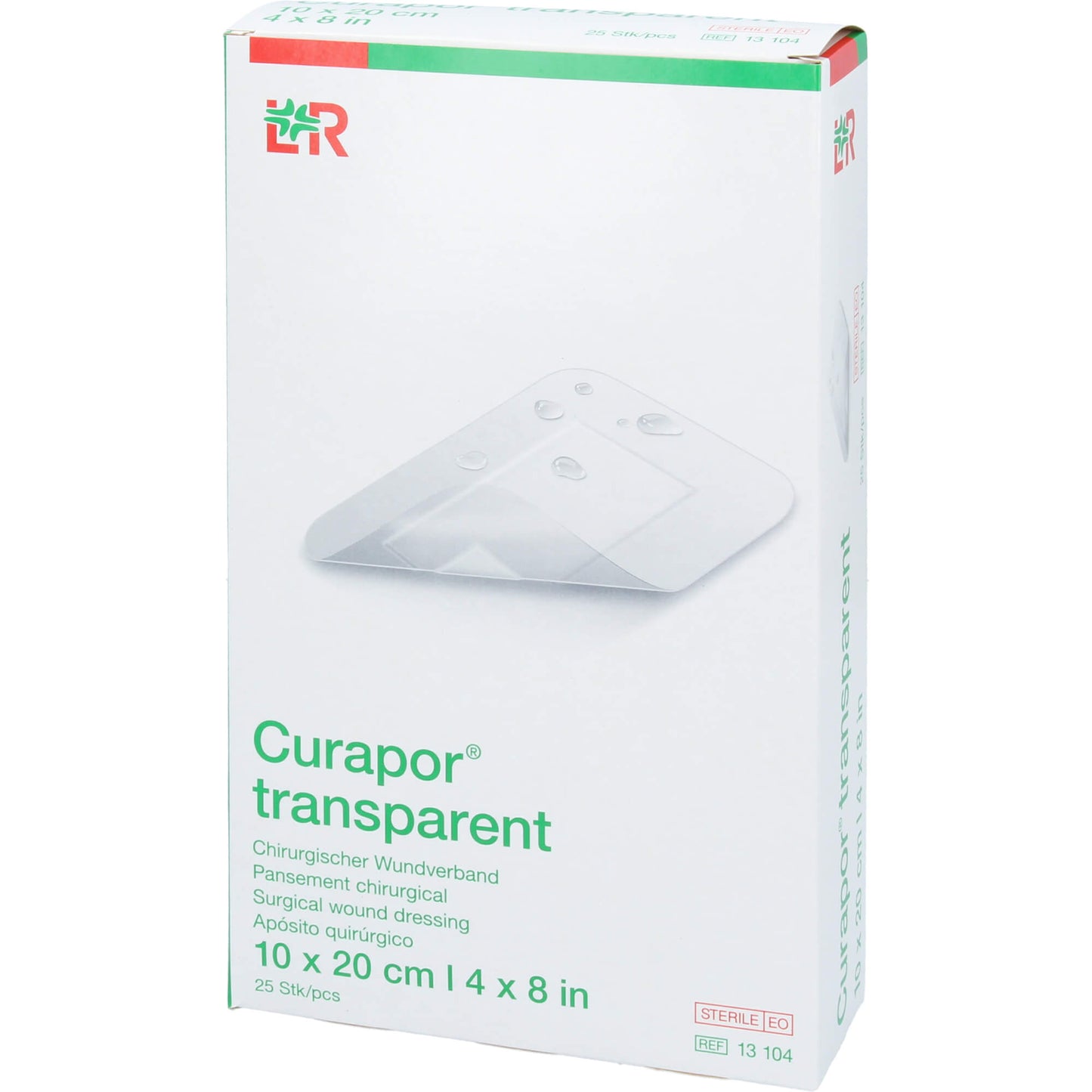 CURAPOR Wundverband steril transparent 10x20 cm 25 St