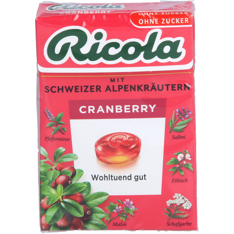 RICOLA OZ BOX CRANBERRY 50 g