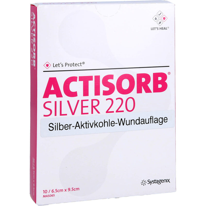 ACTISORB220 SILV 9.5X6.5 10 St