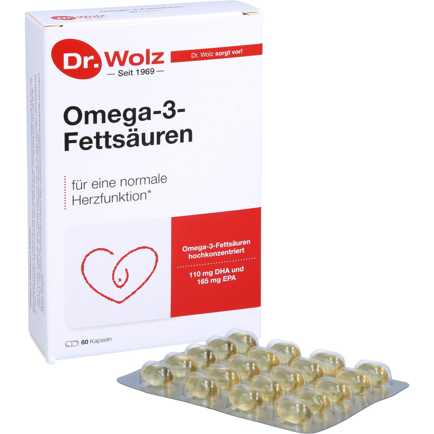 OMEGA-3 FETTSÄUREN 500 mg/60% Kapseln 60 St