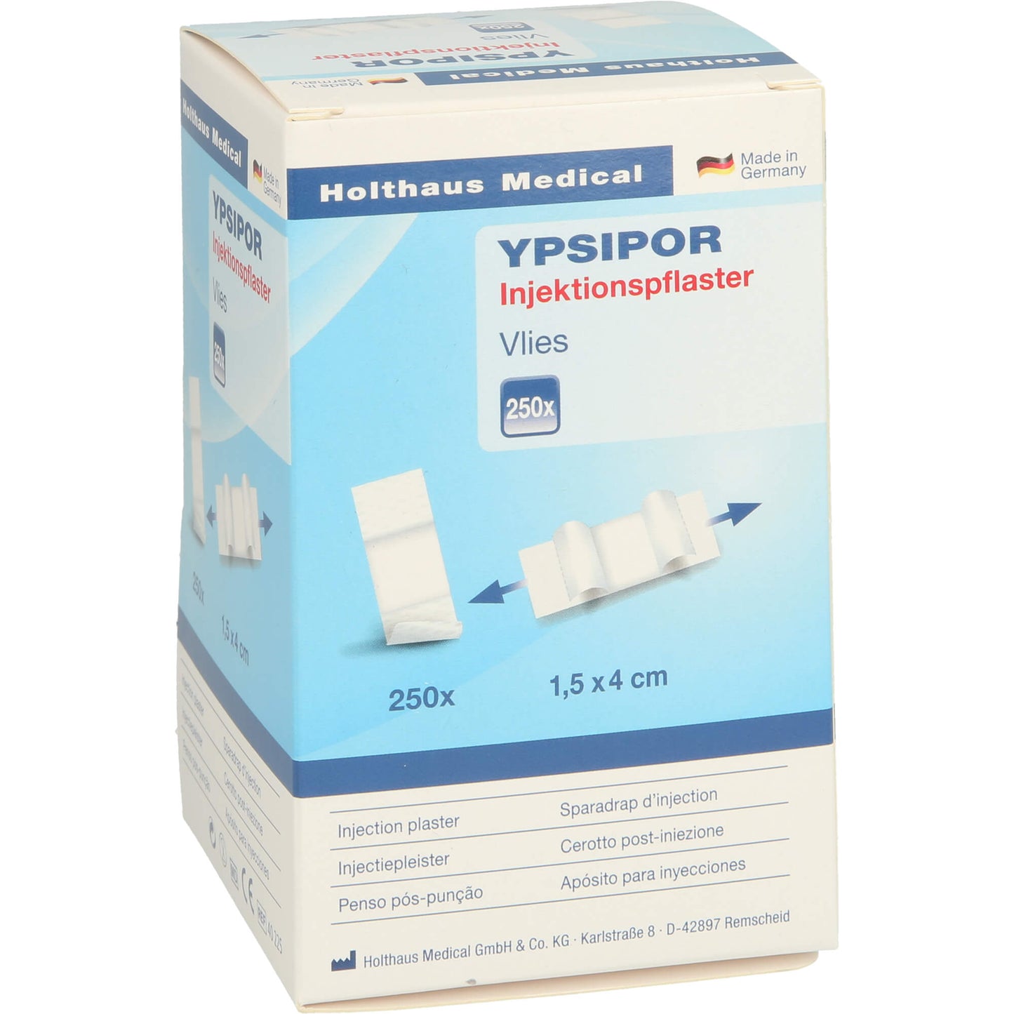 INJEKTIONSPFLASTER YPSIPOR 1,5x4 cm 250 St
