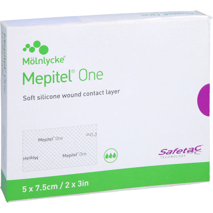 MEPITEL One 5x7,5 cm Silikon Netzverband 10 St