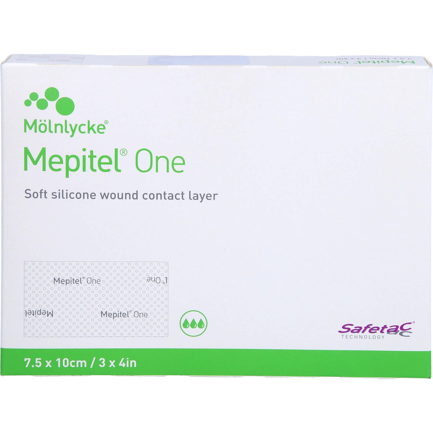 MEPITEL One 7,5x10 cm Silikon Netzverband 10 St