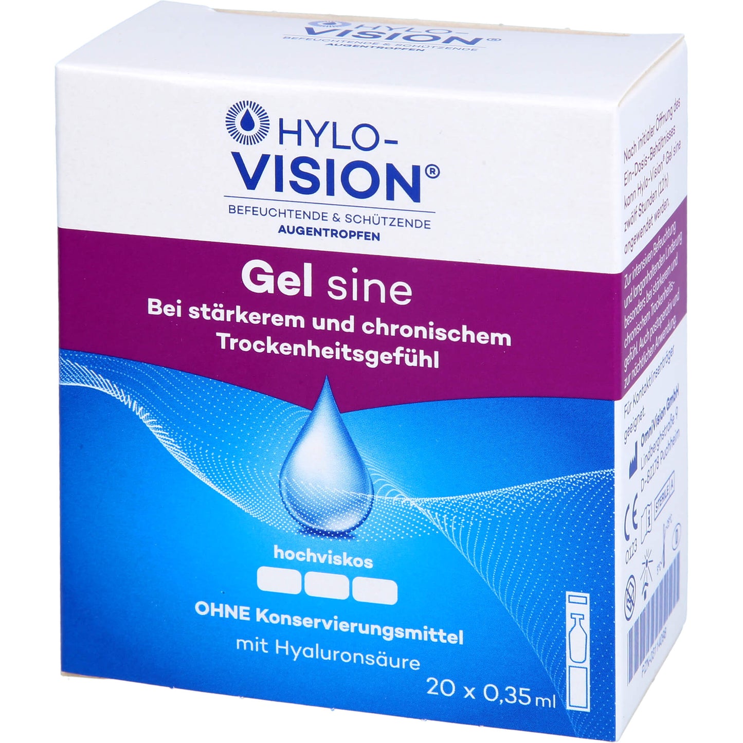 HYLO-VISION Gel sine Einzeldosispipetten 20X0.35 ml