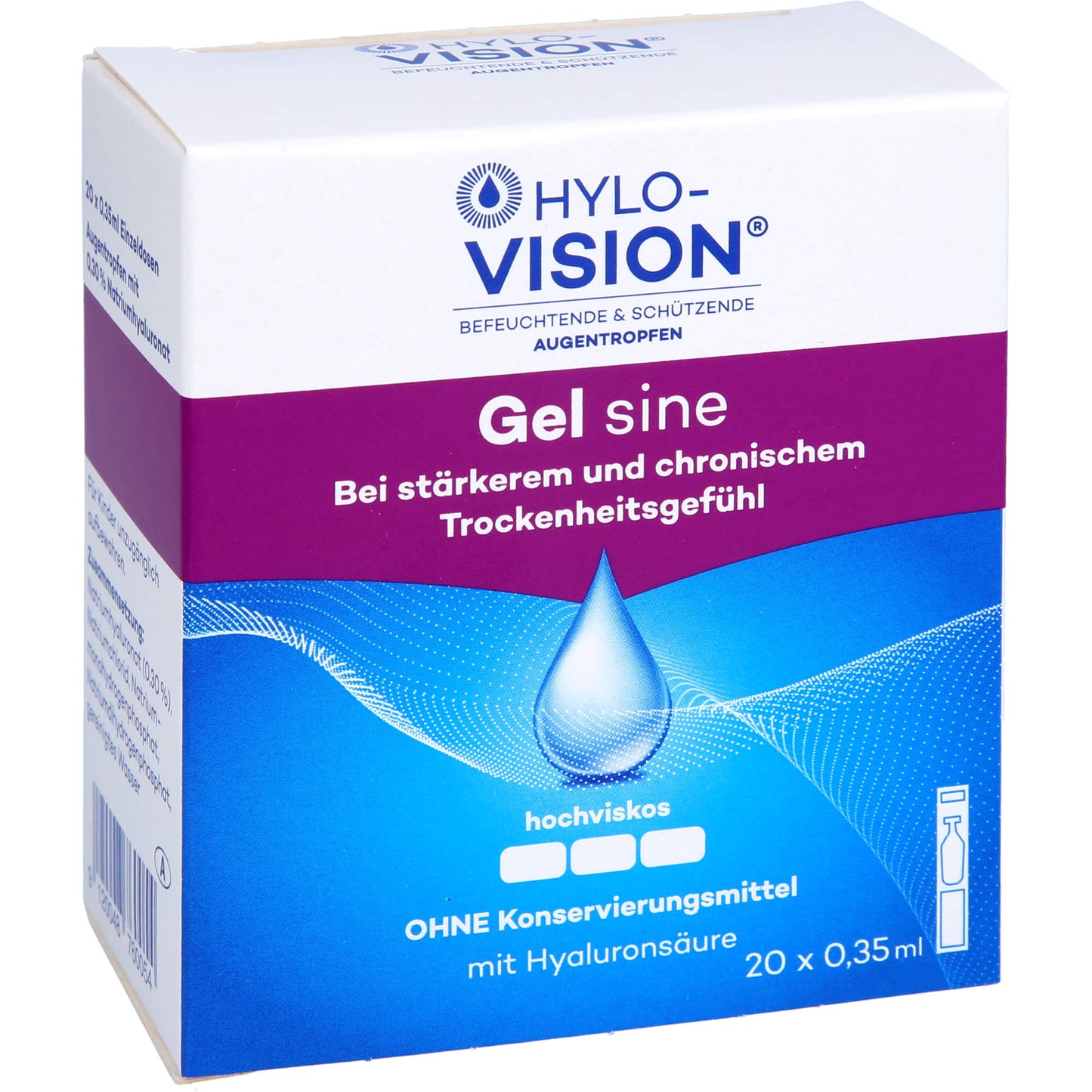HYLO-VISION Gel sine Einzeldosispipetten 20X0.35 ml