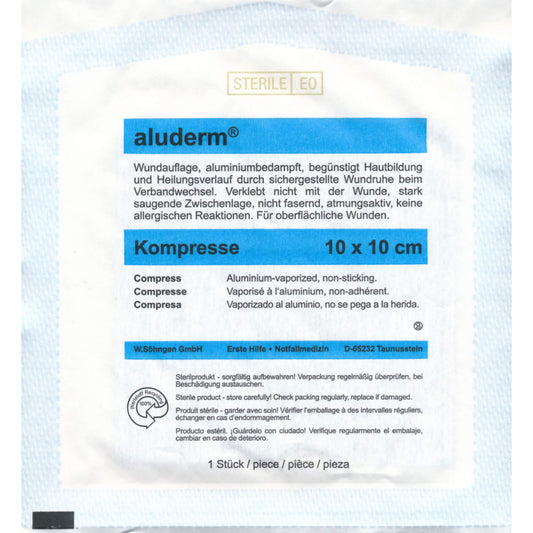 ALUDERM Kompressen 10x10 cm 1 St