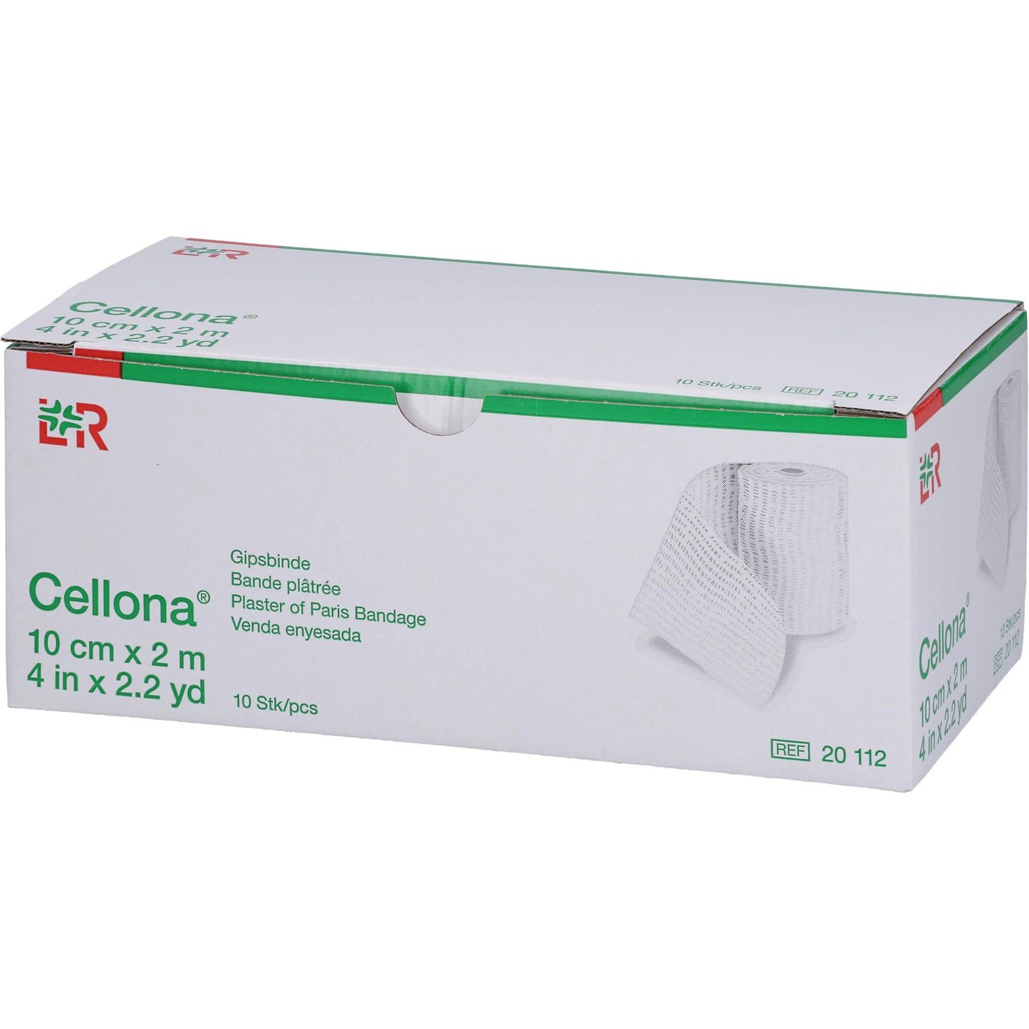 CELLONA Gipsbinden 10 cmx2 m 2X5 St