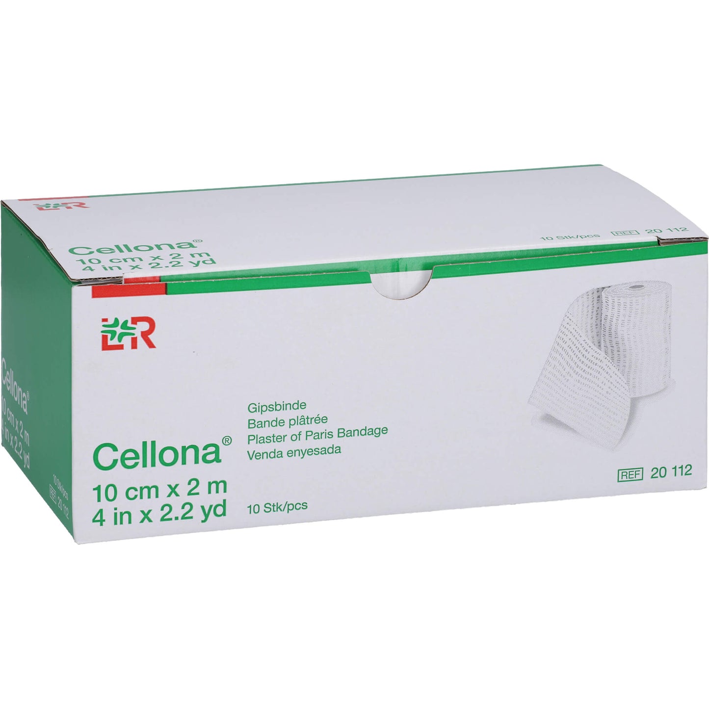 CELLONA Gipsbinden 10 cmx2 m 2X5 St