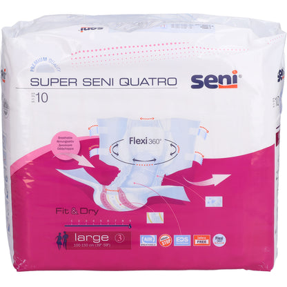 SENI Super Quatro Inkontinenzslip L 6X10 St