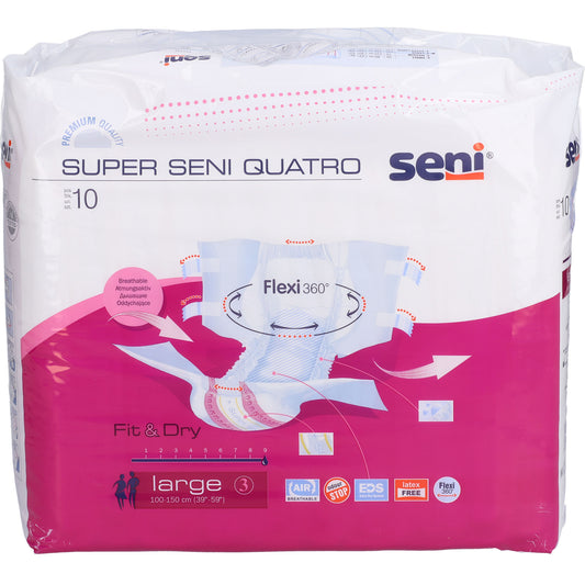 SENI Super Quatro Inkontinenzslip L 6X10 St