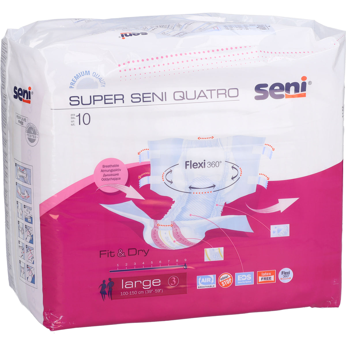 SENI Super Quatro Inkontinenzslip L 6X10 St