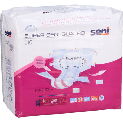 SENI Super Quatro Inkontinenzslip L 6X10 St