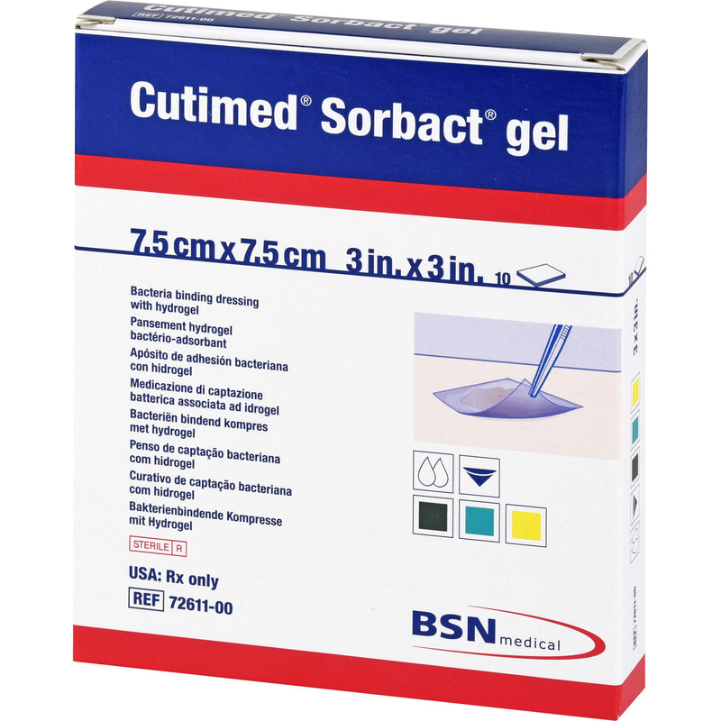 CUTIMED SORB GEL 7.5X7.5CM 10 St