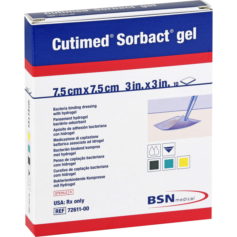 CUTIMED SORB GEL 7.5X7.5CM 10 St