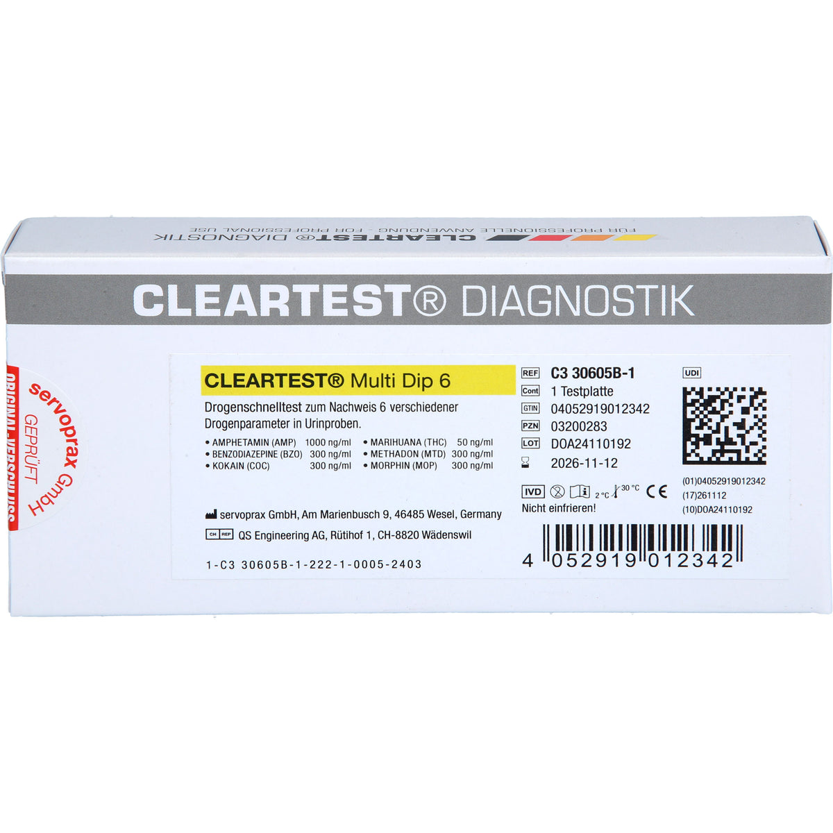 DROGENTEST Multi Dip 6 AMP 1 St