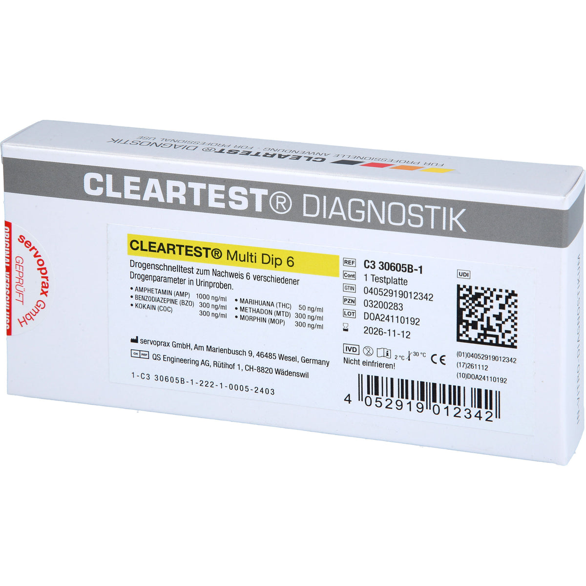 DROGENTEST Multi Dip 6 AMP 1 St