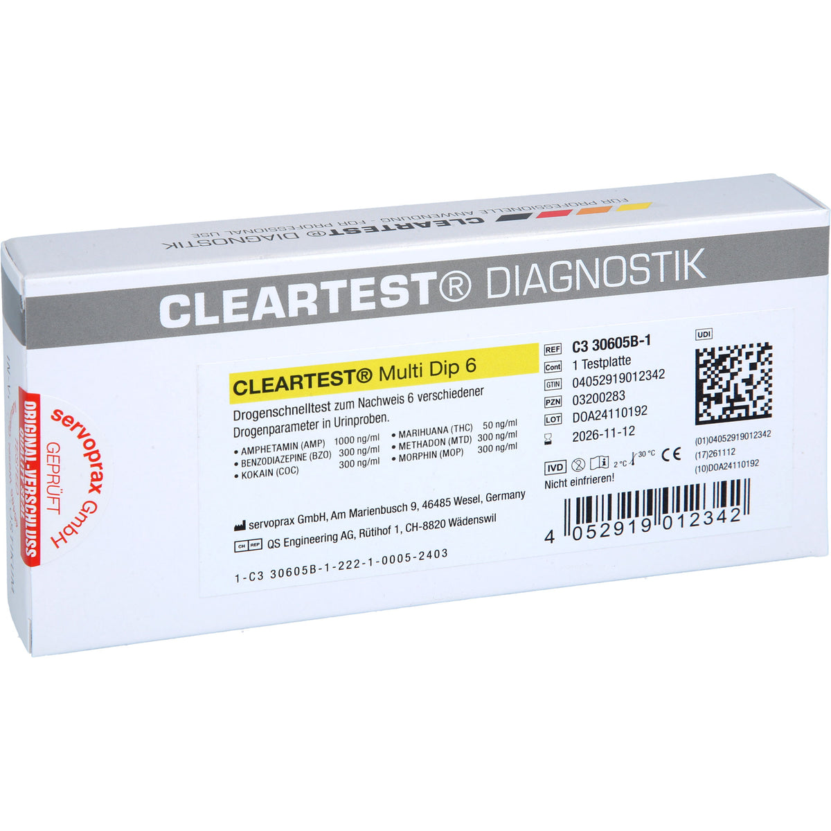 DROGENTEST Multi Dip 6 AMP 1 St