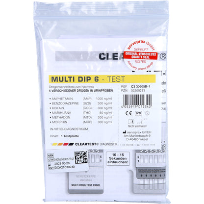 DROGENTEST Multi Dip 6 AMP 1 St