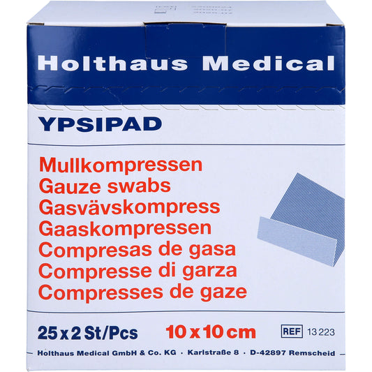 MULLKOMPRESSEN YPSIPAD 10x10 cm steril 8fach 25X2 St