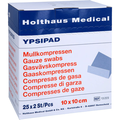 MULLKOMPRESSEN YPSIPAD 10x10 cm steril 8fach 25X2 St
