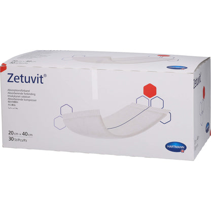 ZETUVIT Saugkompressen unsteril 20x40 cm 30 St