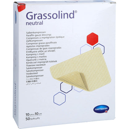 GRASSOLIND Salbenkompressen 10x10 cm steril 50 St
