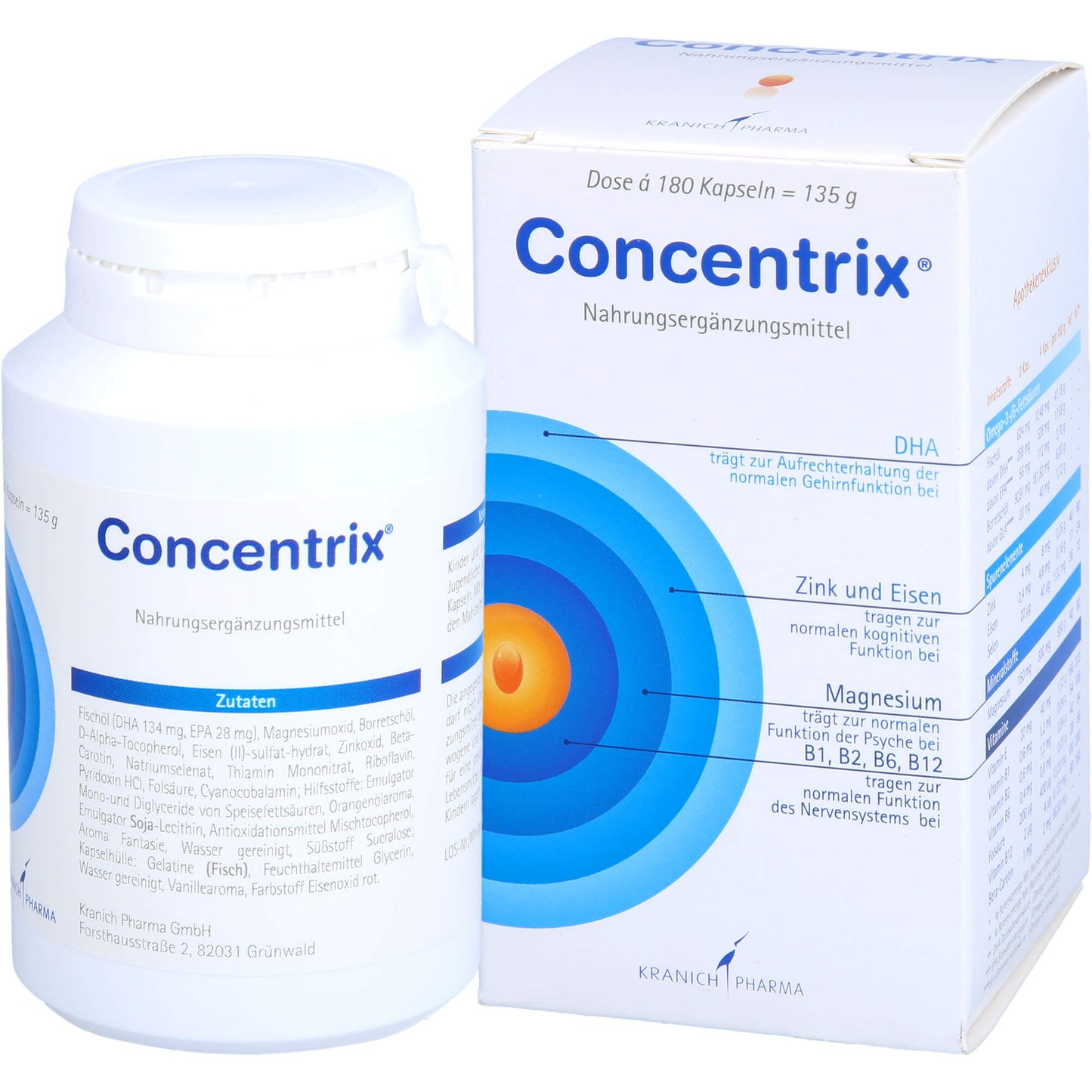 CONCENTRIX Kapseln 180 St