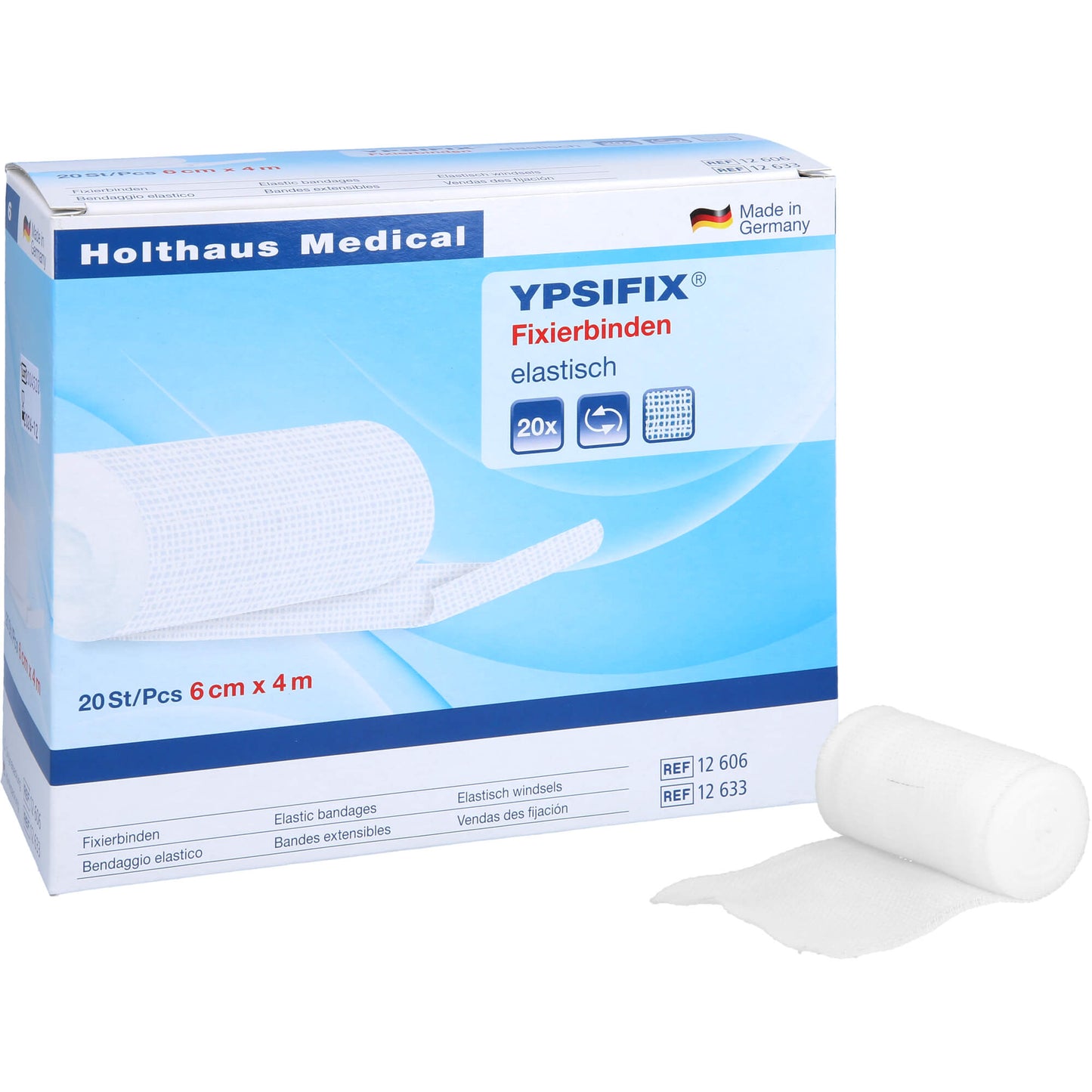 FIXIERBINDE YPSIFIX elastisch 6 cmx4 m lose 20 St