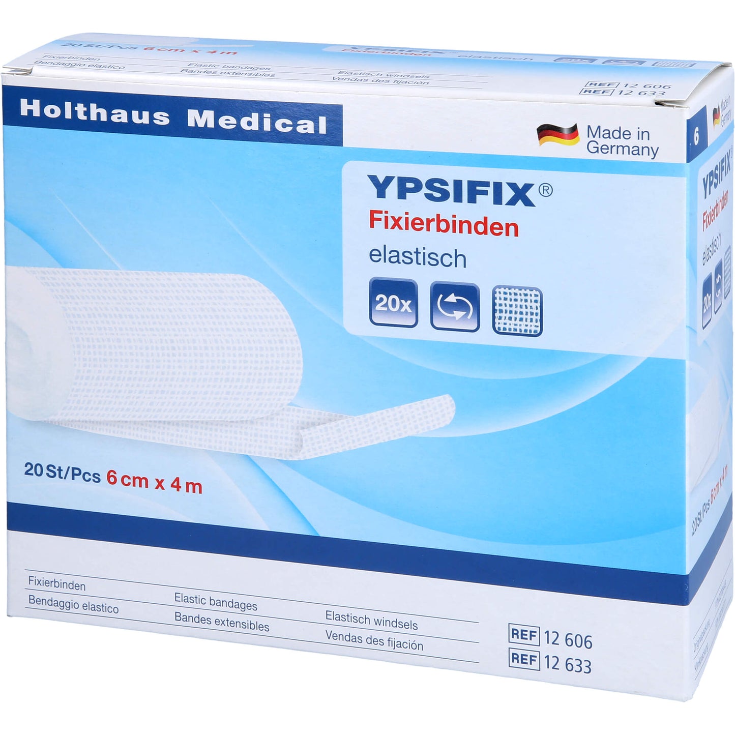 FIXIERBINDE YPSIFIX elastisch 6 cmx4 m lose 20 St