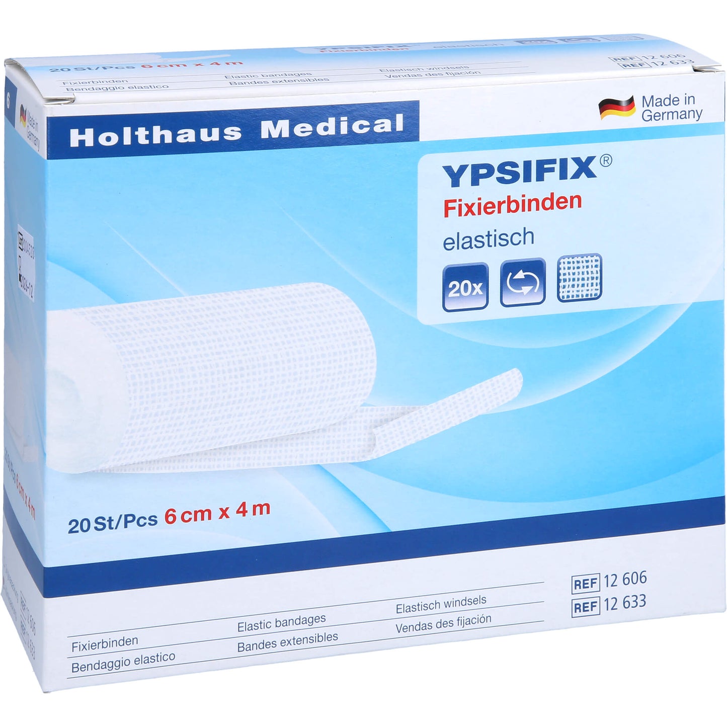 FIXIERBINDE YPSIFIX elastisch 6 cmx4 m lose 20 St