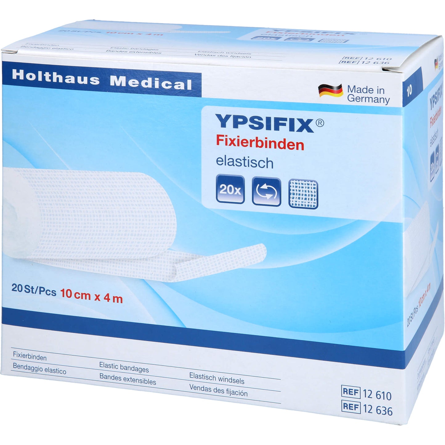 FIXIERBINDE YPSIFIX elastisch 10 cmx4 m lose 20 St