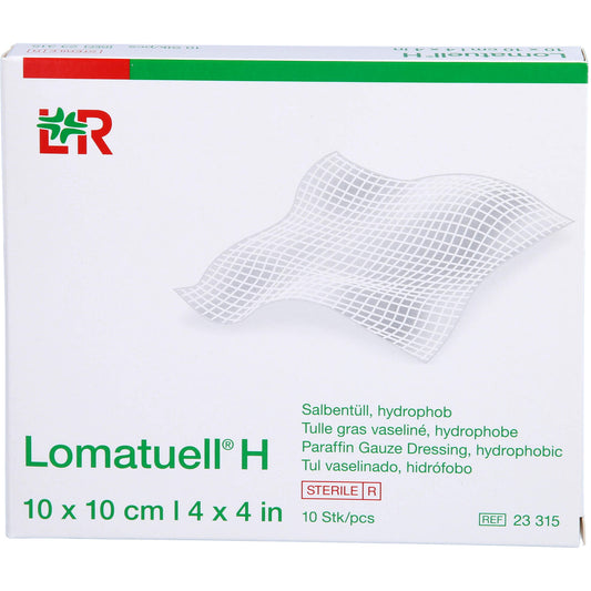 LOMATUELL H Salbentüll 10x10 cm steril 10 St