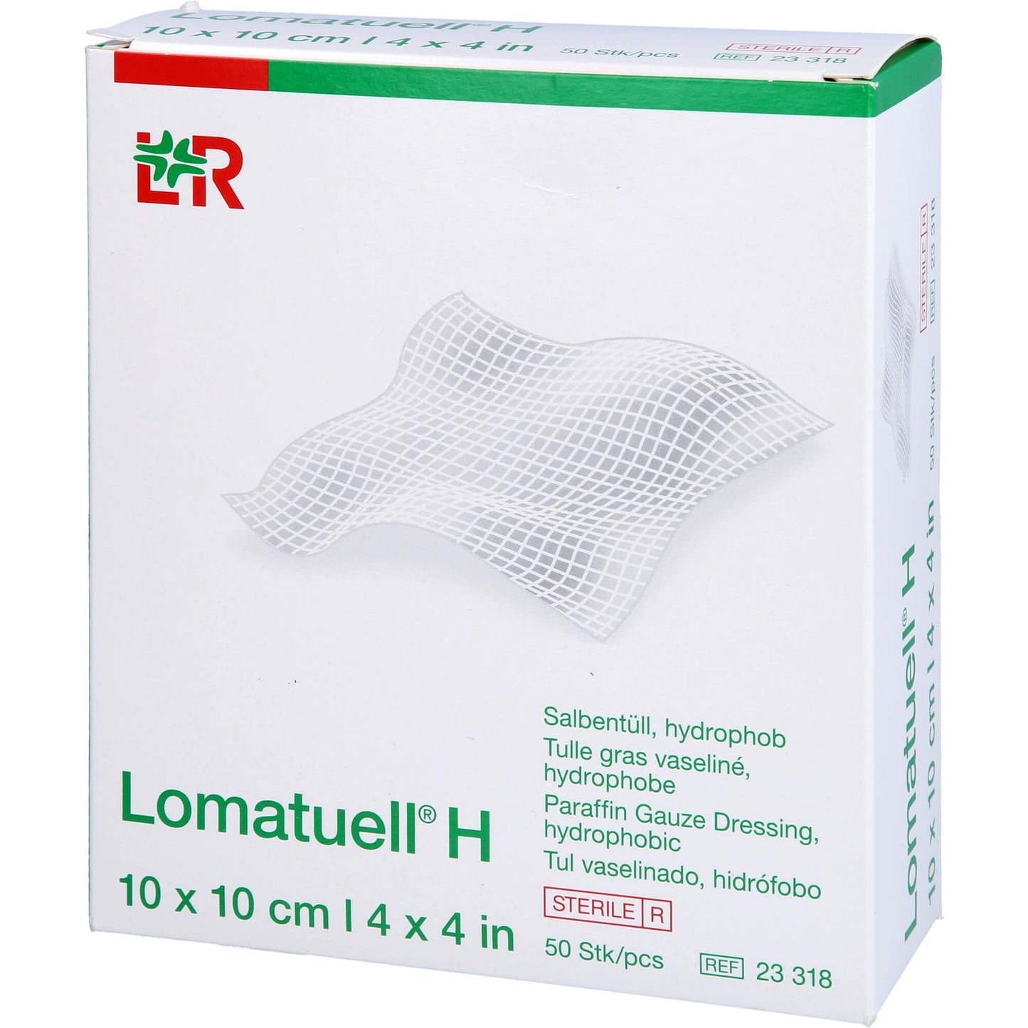 LOMATUELL H Salbentüll 10x10 cm steril 50 St