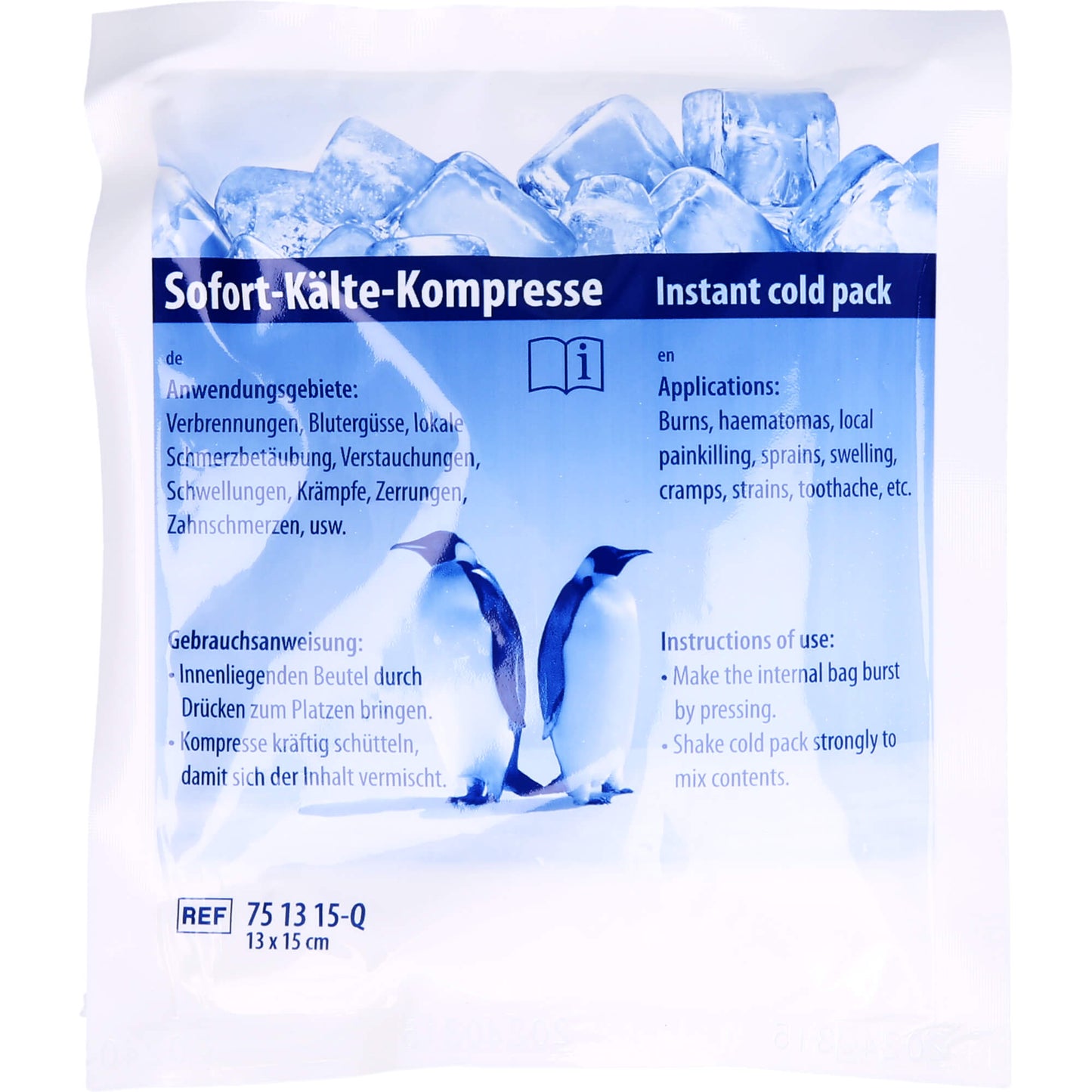 SOFORT-KÄLTE Kompresse Quick 13x15 cm 1 St