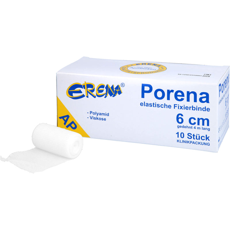 PORENA ELAST MULLBINDE 6CM 10 St