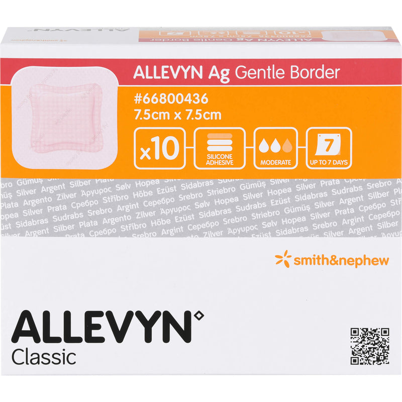 ALLEVYN 7.5X7.5CM AG GE BO 10 St