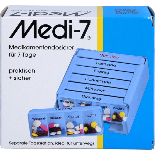 MEDI 7 Medikamentendos.f.7 Tage blau 1 St