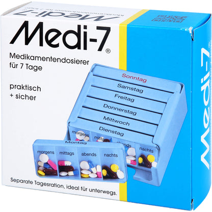MEDI 7 Medikamentendos.f.7 Tage blau 1 St