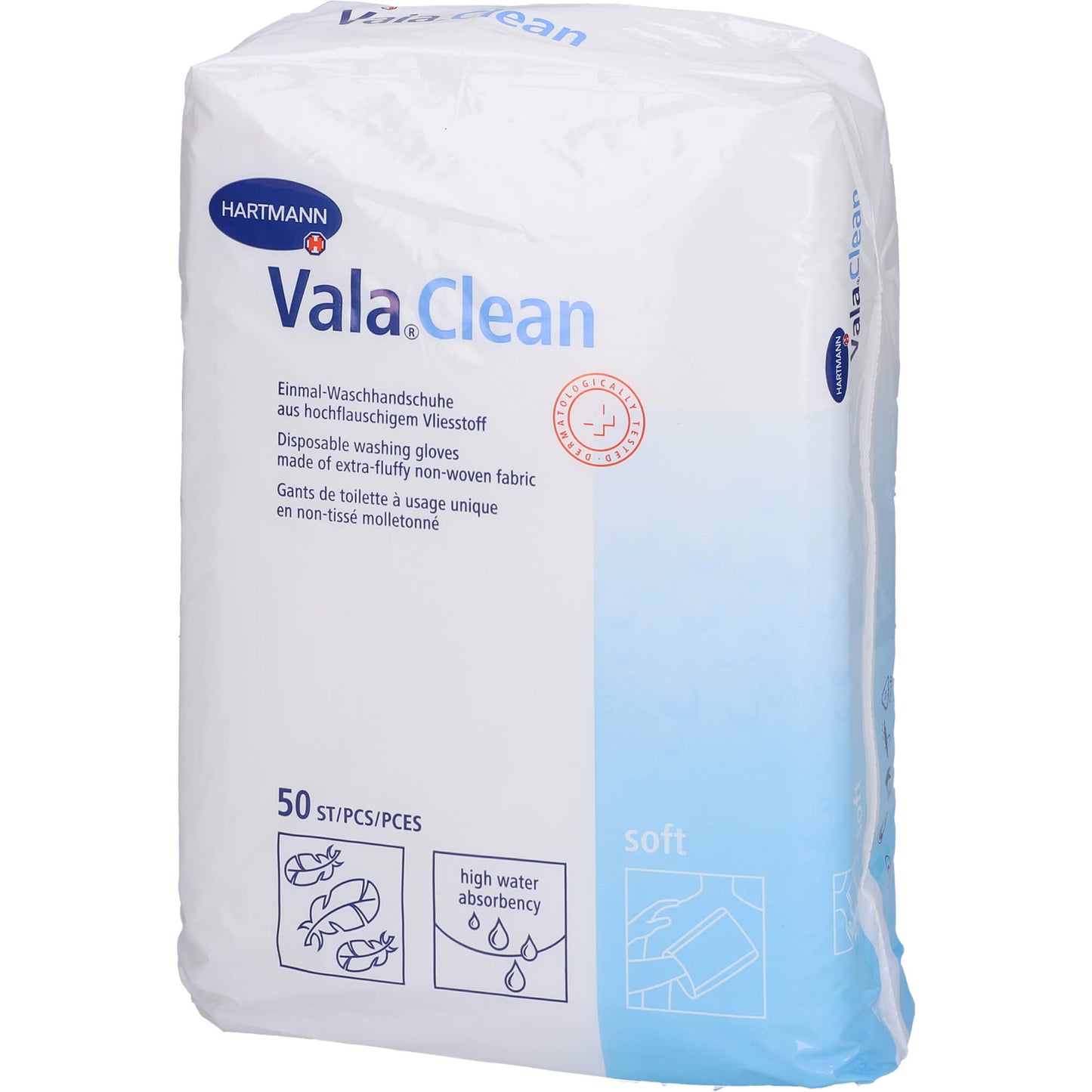 VALACLEAN soft Einmal-Waschhandschuhe 50 St