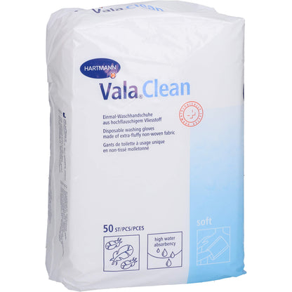 VALACLEAN soft Einmal-Waschhandschuhe 50 St