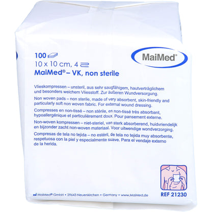 VLIESSTOFF-KOMPRESSEN unsteril 10x10 cm 4fach 100 St
